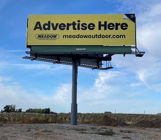 Freshly Built Billboard Sign in Rigby Idaho